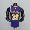75th Anniversary Howard #39 Los Angeles Lakers Jordan Purple NBA Jersey - Image 6