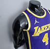75th Anniversary Rondo #4 Los Angeles Lakers Jordan Purple NBA Jersey - Image 8