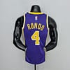75th Anniversary Rondo #4 Los Angeles Lakers Jordan Purple NBA Jersey - Image 9