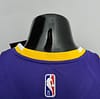 75th Anniversary Davis #3 Los Angeles Lakers Jordan Purple NBA Jersey - Image 3
