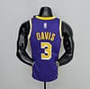 75th Anniversary Davis #3 Los Angeles Lakers Jordan Purple NBA Jersey - Image 5