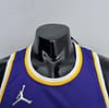 75th Anniversary Davis #3 Los Angeles Lakers Jordan Purple NBA Jersey - Image 6