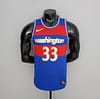 2022 Season Washington Wizards Kuzma #33 Talent City Edition Blue Red NBA Jersey