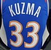 2022 Season Washington Wizards Kuzma #33 Talent City Edition Blue Red NBA Jersey - Image 4