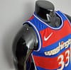 2022 Season Washington Wizards Kuzma #33 Talent City Edition Blue Red NBA Jersey - Image 5