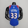 2022 Season Washington Wizards Kuzma #33 Talent City Edition Blue Red NBA Jersey - Image 7