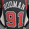 75th Anniversary Rodman#91 Bulls Flyers Black NBA Jersey - Image 4