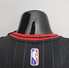 75th Anniversary Rodman#91 Bulls Flyers Black NBA Jersey - Image 5