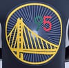2022 75th Anniversary Golden State Warriors TOSCANO#95 Mexico Edition Black NBA Jersey - Image 10
