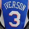75th Anniversary Philadelphia 76ers IVERSON#3 Blue NBA Jersey - Image 3