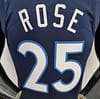 75th Anniversary Minnesota Timberwolves Rose #25 Royal Blue NBA Jersey - Image 4