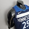 75th Anniversary Minnesota Timberwolves Rose #25 Royal Blue NBA Jersey - Image 5