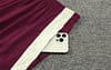 24/25 Bayern Munich Wine Half Zipper Jacket+Long Pants - Image 4