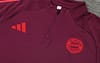 24/25 Bayern Munich Wine Half Zipper Jacket+Long Pants - Image 11
