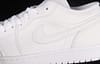Air Jordan 1 Low pure white low-top cultural basketball shoes 553558-130 - Image 7