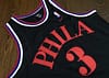 Men's Allen Iverson Black Retro Classic Team Jersey - Image 4