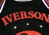 Men's Allen Iverson Black Retro Classic Team Jersey - Image 11
