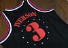 Men's Allen Iverson Black Retro Classic Team Jersey - Image 13