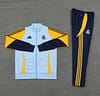 24/25 Real Madrid Light Blue/Yellow Full Zipper Jacket +Long Pants - Image 12