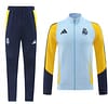24/25 Real Madrid Light Blue/Yellow Full Zipper Jacket +Long Pants - Image 23