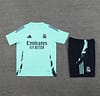 24/25 Real Madrid Lake Blue Short Sleeve Jersey+Shorts - Image 13