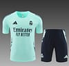 24/25 Real Madrid Lake Blue Short Sleeve Jersey+Shorts - Image 17