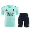 24/25 Real Madrid Lake Blue Short Sleeve Jersey+Shorts - Image 18