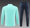 24/25 Real Madrid Lake Blue Half Zipper Jacket+Long Pants - Image 15
