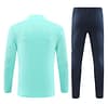 24/25 Real Madrid Lake Blue Half Zipper Jacket+Long Pants - Image 16