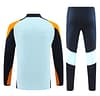 24/25 Real Madrid Light Blue/Orange Half Zipper Jacket+Long Pants - Image 16