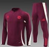 24/25 Bayern Munich Wine Half Zipper Jacket+Long Pants