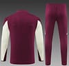 24/25 Bayern Munich Wine Half Zipper Jacket+Long Pants - Image 15