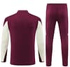 24/25 Bayern Munich Wine Half Zipper Jacket+Long Pants - Image 16