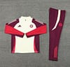 24/25 Kids Bayern Munich Light Yellow/Wine Half Zipper Jacket+Long Pants - Image 14