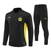 24/25 Borussia Dortmund Black Half Zipper Jacket+Long Pants - Image 17
