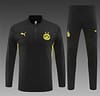 24/25 Borussia Dortmund Black Half Zipper Jacket+Long Pants - Image 18