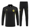 24/25 Borussia Dortmund Black Half Zipper Jacket+Long Pants - Image 19