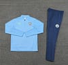24/25 Manchester City Sky Blue Half Zipper Jacket+Long Pants - Image 11
