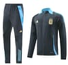 2024 Argentina Black Full Zipper Jacket +Long Pants