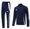 2024 Adidas Navy Half Zipper Jacket+Pants