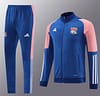 23/24  Olympique Lyonnais Lyon Blue/Pink Full Zipper Jacket+Pants - Image 19