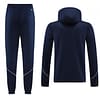 2023 Adidas Navy Hoodie Full Zipper Jacket +Pants - Image 4