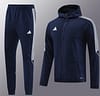 2023 Adidas Navy Hoodie Full Zipper Jacket +Pants - Image 5