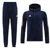 2023 Adidas Navy Hoodie Full Zipper Jacket +Pants - Image 7