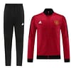 23/24 Manchester United Red Full Zipper Jacket+Pants - Image 15