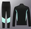 23/24 Manchester United Black Half Zipper Jacket+Pants - Image 4