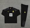 23/24 Borussia Dortmund Black Half Zipper Jacket+ Pants - Image 9