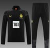 23/24 Borussia Dortmund Black Half Zipper Jacket+ Pants - Image 10