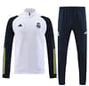 23/24 Real Madrid White Full Zipper Jacket+Pants - Image 12