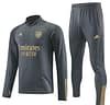 23/24 Arsenal Grey Half Zipper Jacket+Pants